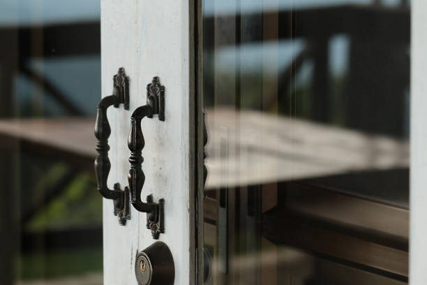 istock Antique Iron Door Handles 906813768