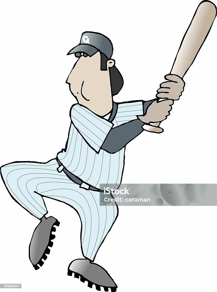 Jogador de beisebol - Ilustração de Adulto royalty-free