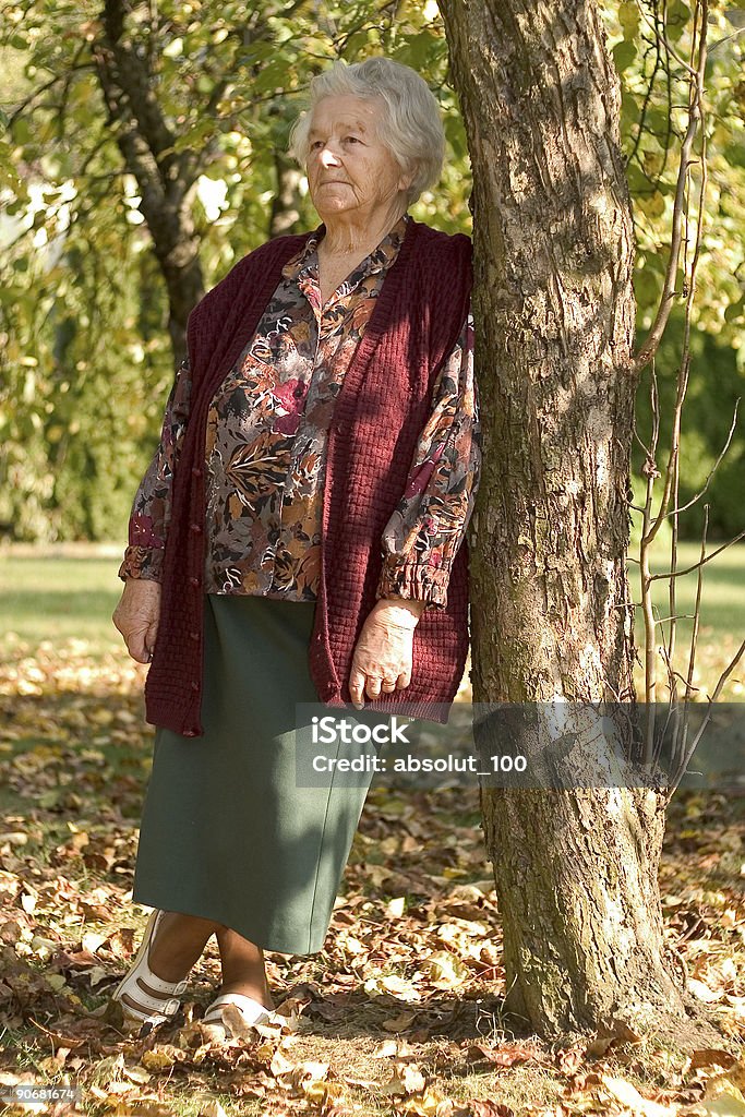 노인 여성 III - 로열티 프리 가을 스톡 사진