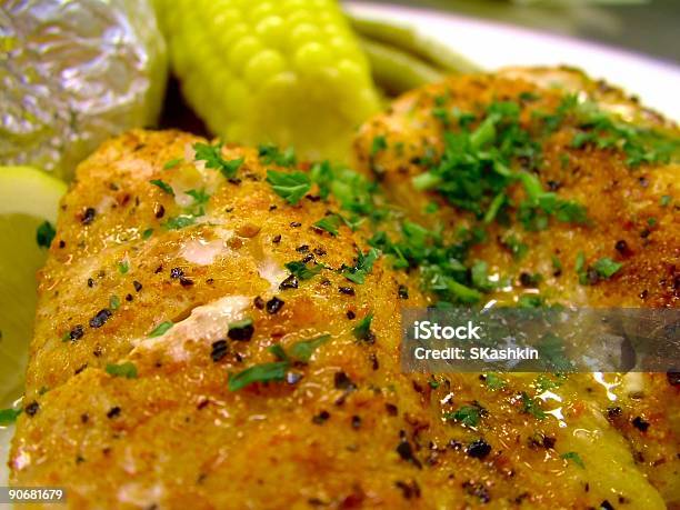 Baked Fish Stock Photo - Download Image Now - Bean, Casual Clothing, Color Image