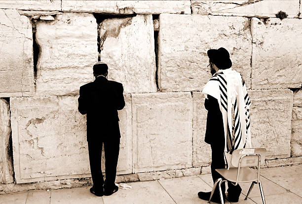 기도용 템즈 서부극 벽 - jerusalem israel people omar 뉴스 사진 이미지