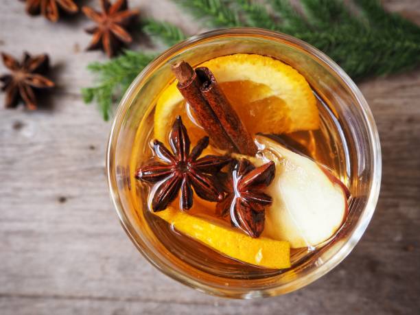 istock Apple cider with christmas decoration 906819510