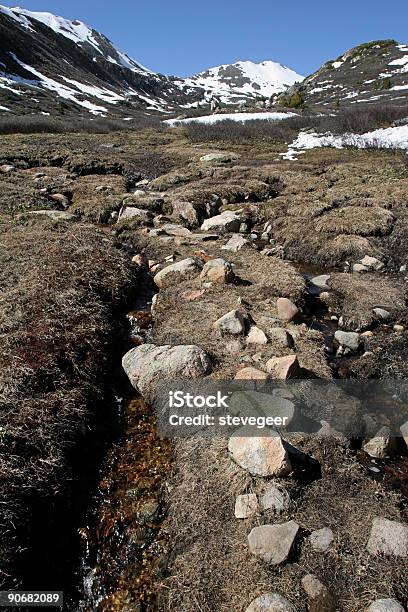 Ruscello Di Montagna - Fotografie stock e altre immagini di Ambientazione esterna - Ambientazione esterna, Area selvatica, Blu