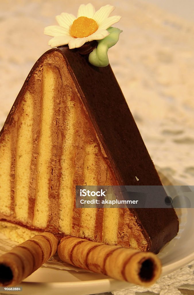 Triángulo de postres de Chocolate - Foto de stock de Alimento libre de derechos