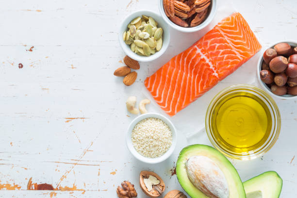 istock Selection of good fat saurces 906829914