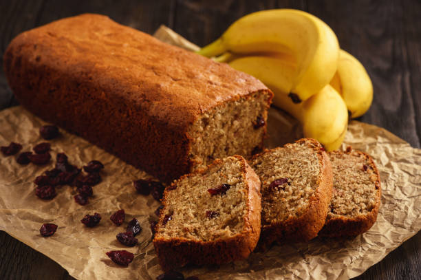 istock Homemade banana bread with cranberry. 906834168