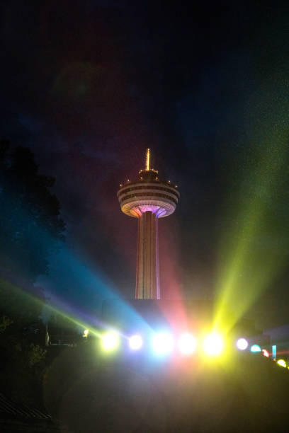 istock Tower and lights in Niagara Falls, canadian side at night 906834728