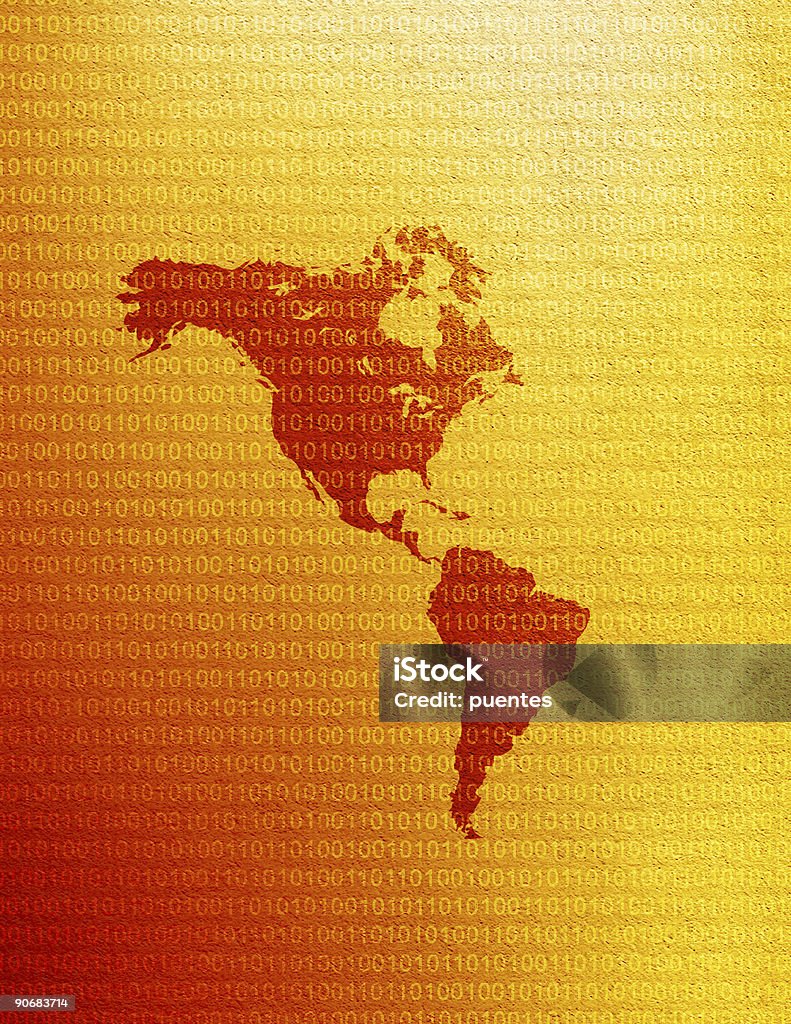 Américas mapa - Royalty-free Abstrato Foto de stock