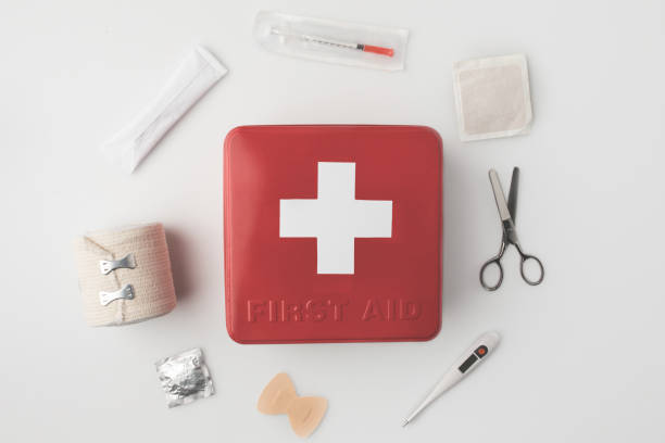 istock first-aid kit with medical supplies 906837934
