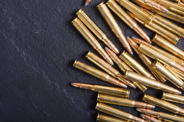 istock Gun cartridge 8mm caliber 906841368