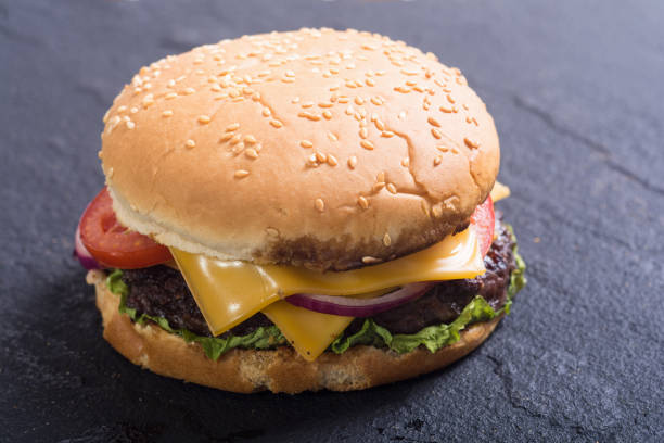 istock Unhealthy American hamburger 906842092