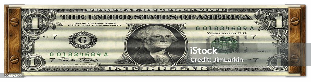 Растянутое долларов - Стоковые фото 401k - одно слово роялти-фри