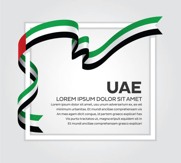 ilustraciones, imágenes clip art, dibujos animados e iconos de stock de fondo de bandera de emiratos árabes - united arab emirates illustrations