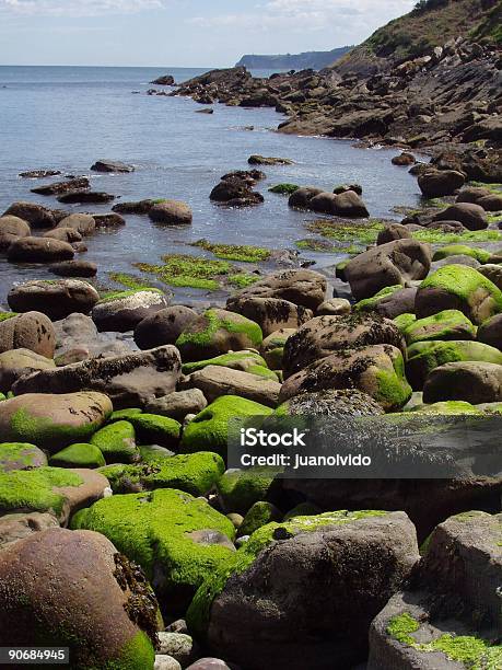 Green Strand Meer Stockfoto und mehr Bilder von Alge - Alge, Asturien, Blau