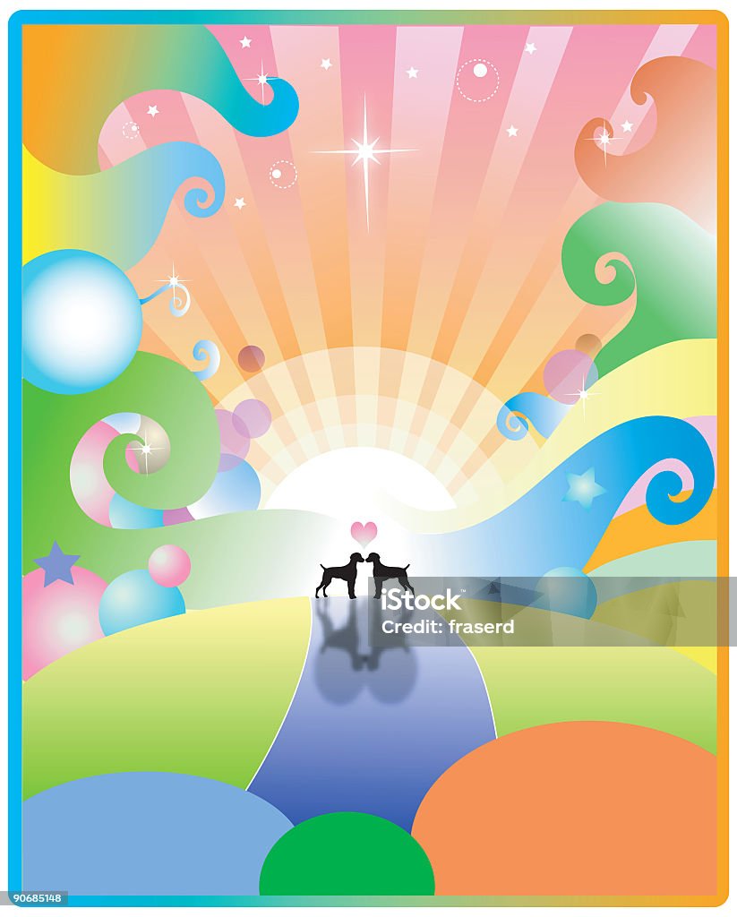 Love is in the Air-Vektor - Lizenzfrei Bildhintergrund Stock-Illustration