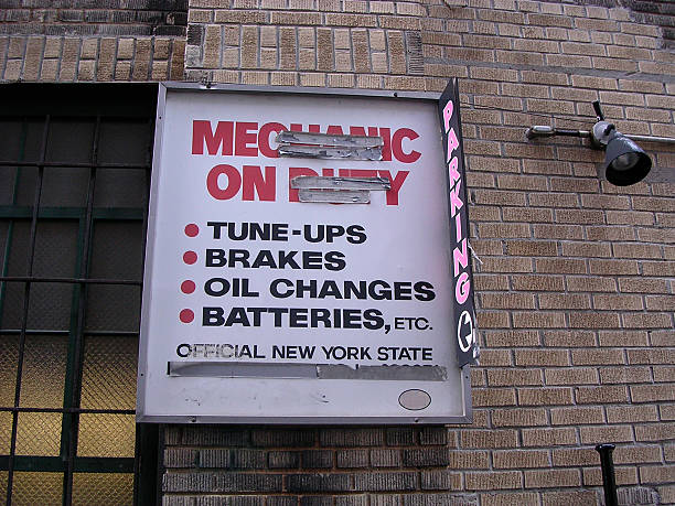 istock MECHANIC ON DUTY sign nyc 90685752