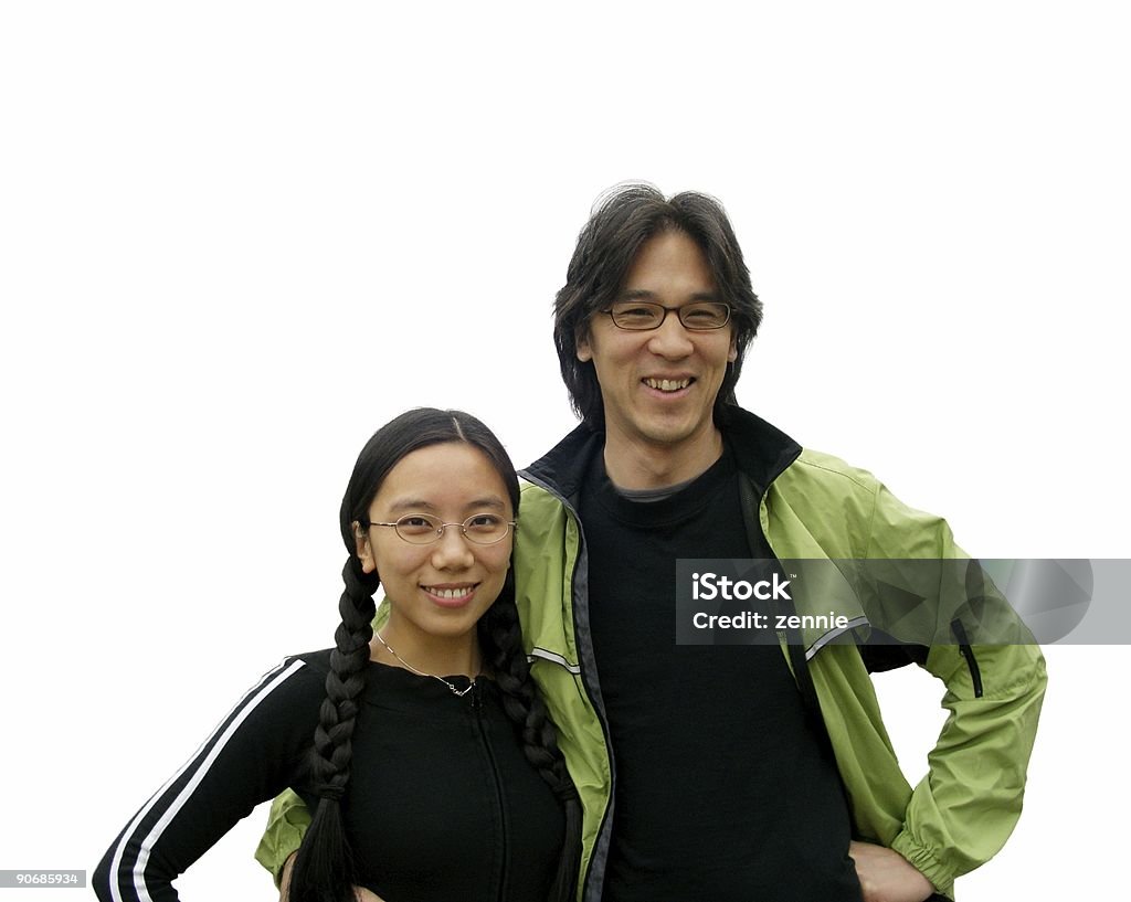 Sorridente casal asiático - Foto de stock de Adulto royalty-free