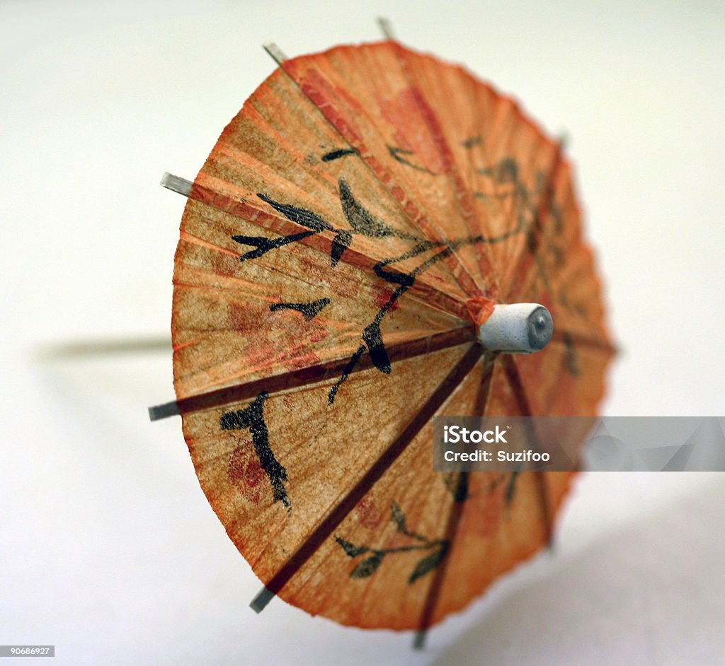 Коктейль зонт, оранжевый - Стоковые фото Без людей роялти-фри