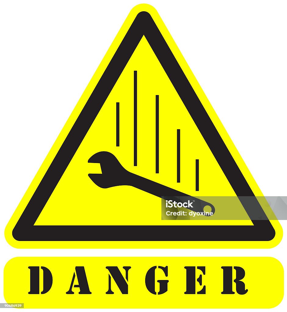 Знак danger16 - Стоковые иллюстрации Без людей роялти-фри