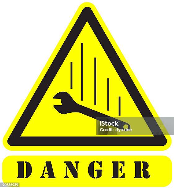 Знак Danger16 — стоковая векторная графика и другие изображения на тему Без людей - Без людей, Безопасность, Вертикальный