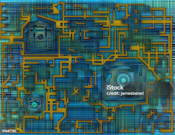 Современный Печатная Board — стоковые фотографии и другие картинки Machinery - Machinery, Без людей, Горизонтальный