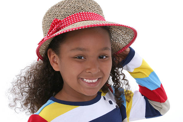 istock Beautiful Young Girl In Summer Hat 90687376