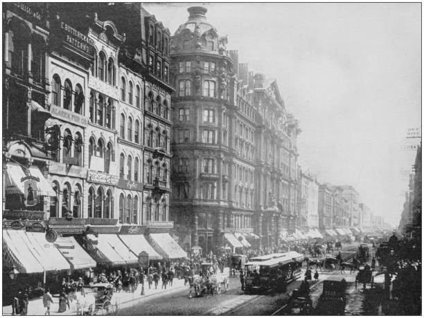 istock Antique photograph of World's famous sites: Chicago, Illinois 906874414