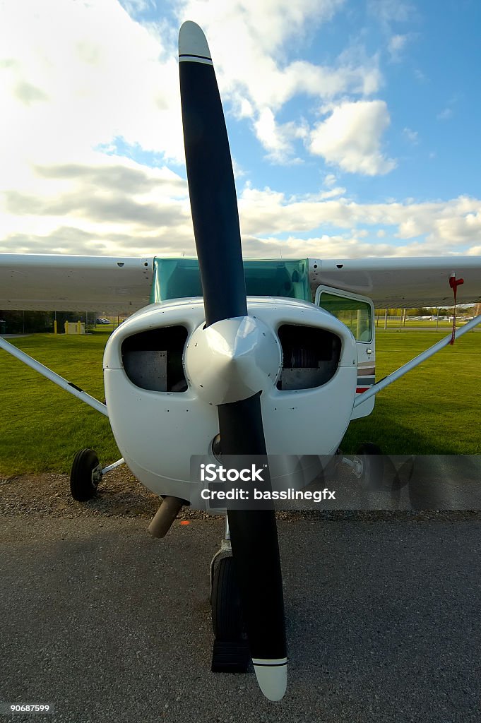 Cessna davanti - Foto stock royalty-free di Aeroplano