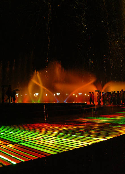 istock Fountains gushed out sparkling water (China) 90688393