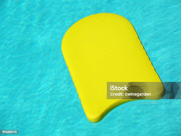 Yellow Kickboard Stock Photo - Download Image Now - Blue, Color Image, Equipment
