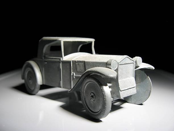 istock Metal vintage car model 90688884