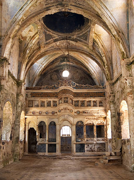 istock Interior, Abandoned Church, Kayakoyu, Turkey 90689987