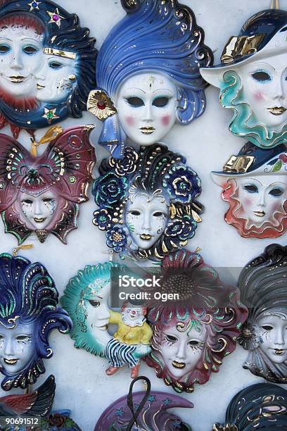 Karneval Masken Stockfoto und mehr Bilder von Maske - Maske, Porzellan, Blau