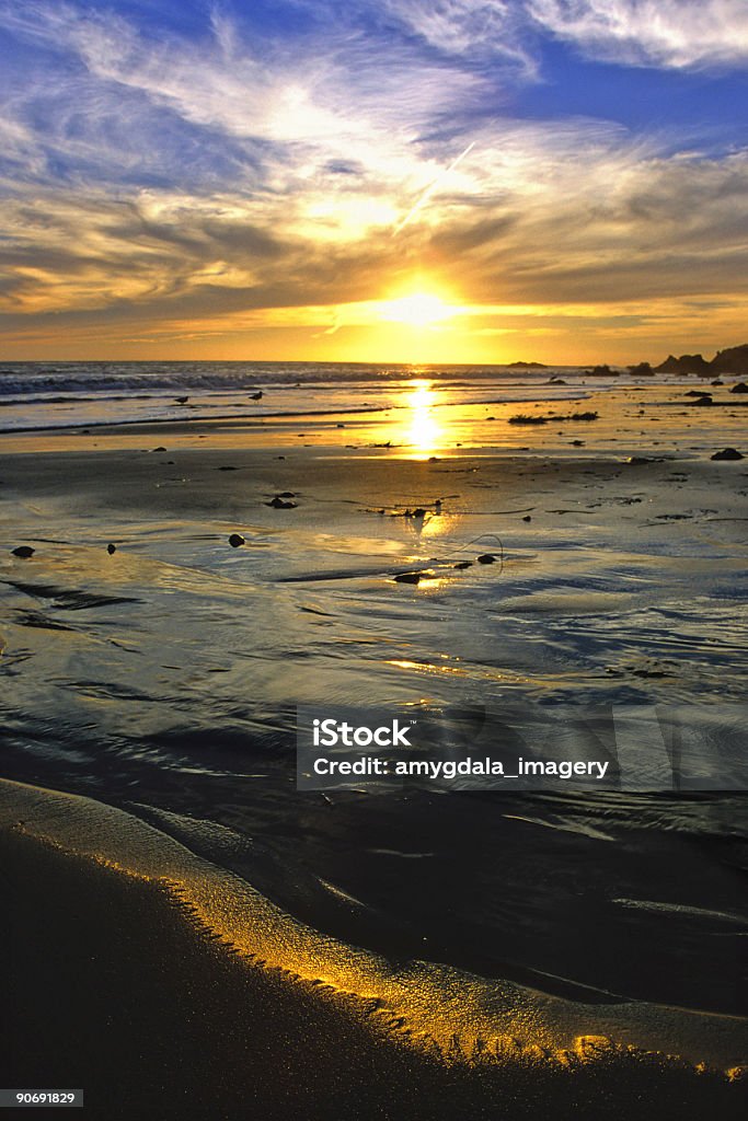 Oceano e tramonto - Foto stock royalty-free di Acqua