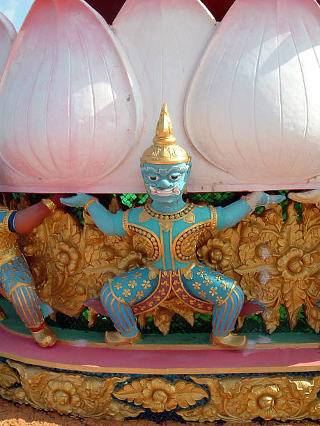 Dettaglio Tempio di Krabi - foto stock
