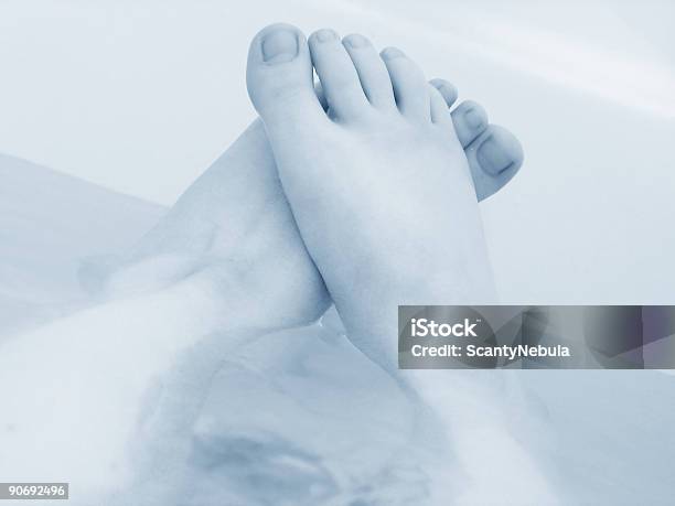Relaxing Feet Stock Photo - Download Image Now - Bathtub, Blue, Cleaning
