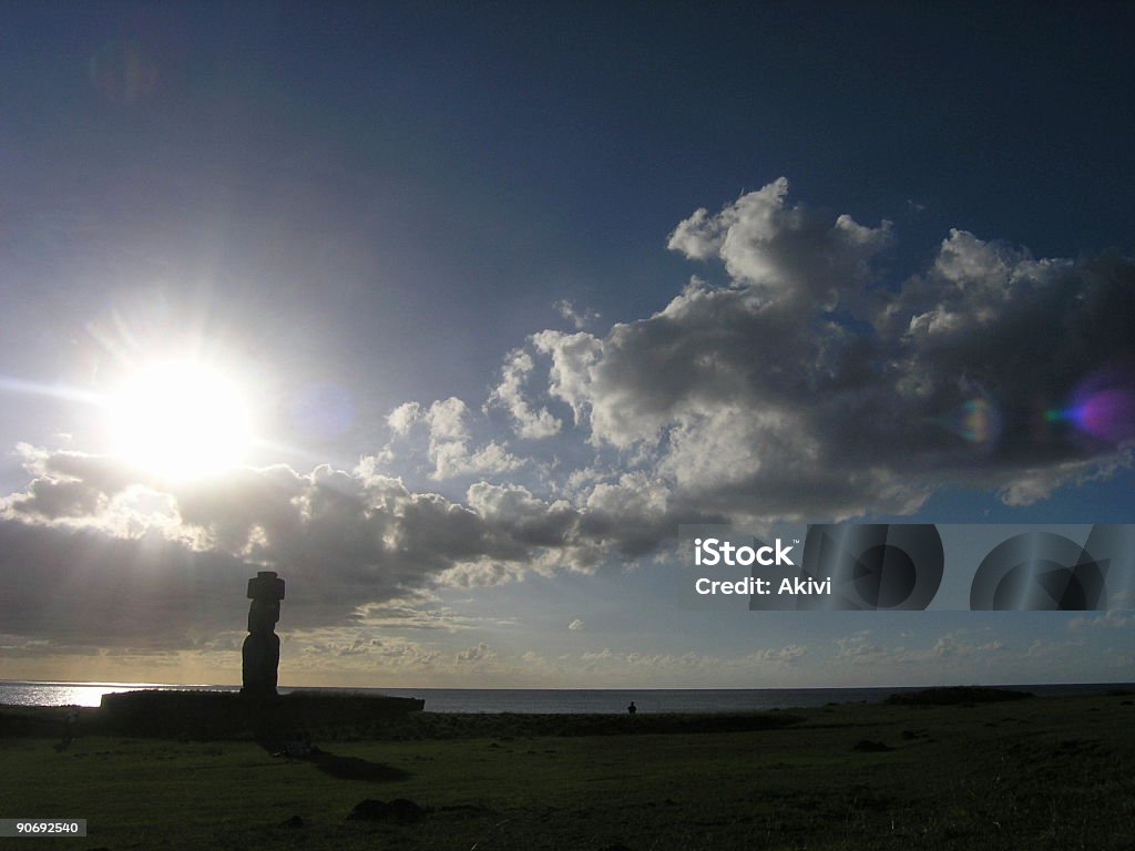 Ahu Tahai  Arranging Stock Photo