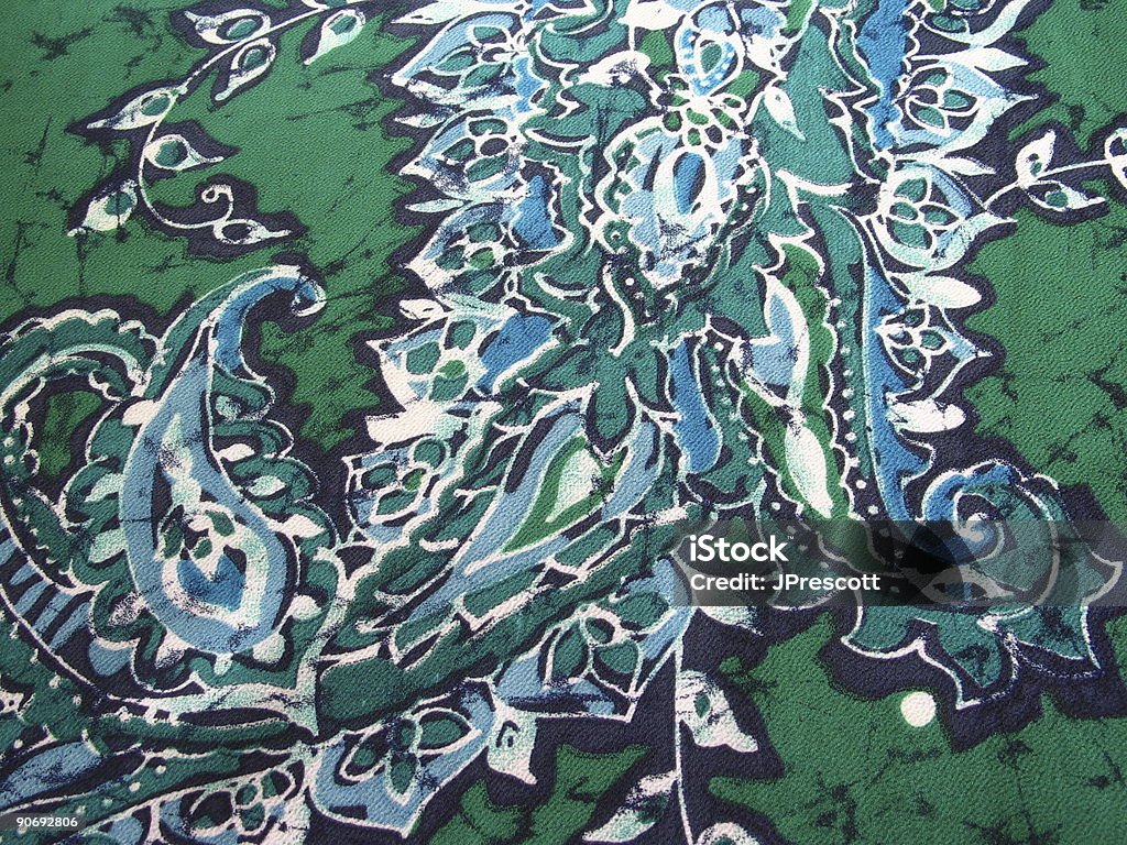 Abito verde Batik - Foto stock royalty-free di Astratto