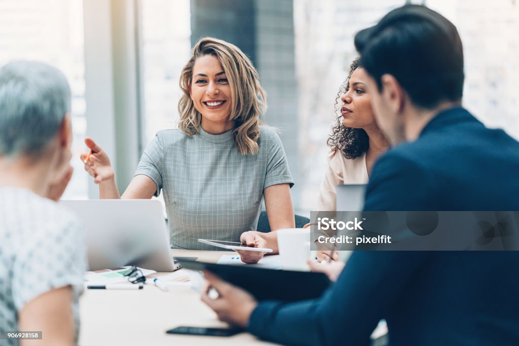 Business meeting Group of people on a business meeting Business Stock Photo