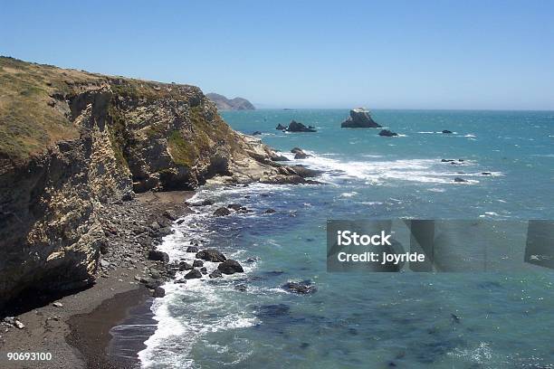 End Of Earth Start Of Sea Stock Photo - Download Image Now - California State Route 1, Marin County, Beach