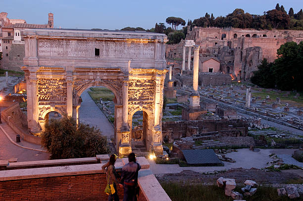 istock Roman ruins at dusk 90693788