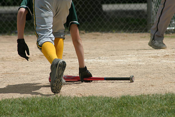 Up to bat stock photo