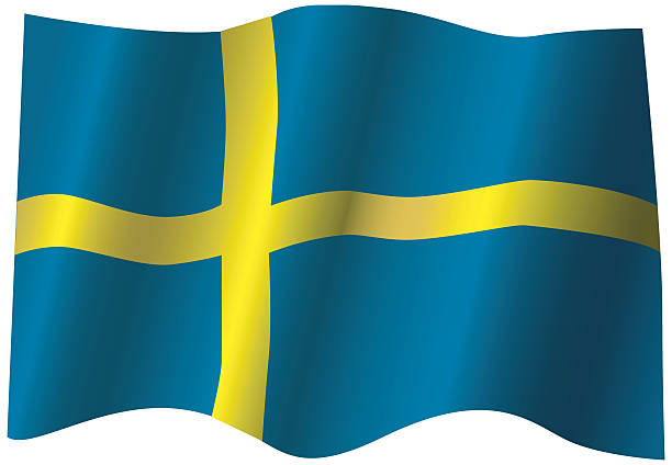 Flag of Sweden (Vector) vector art illustration