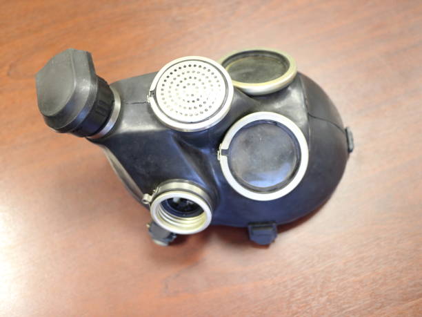 istock a gas mask lies on a table 906951930