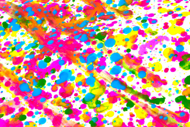istock Acrylic Paint Splatters and spots for Background 906953026