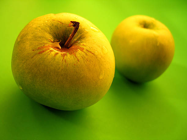 De alimentos  >  Duas Maçãs - fotografia de stock