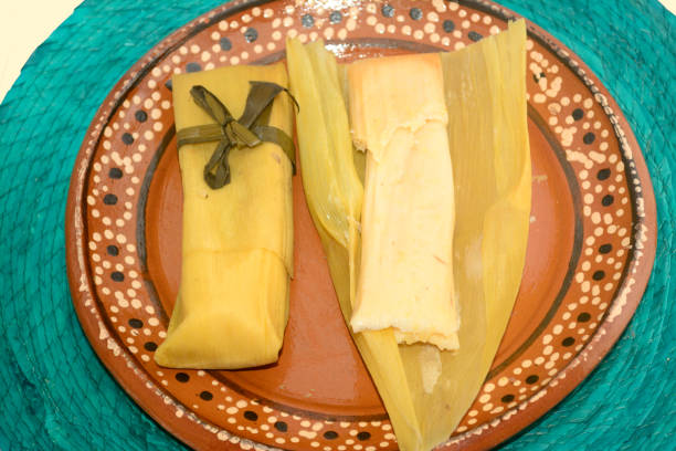 istock Mexican tamal picte from Chiapas on dish for Candelaria Day celebration 906953574
