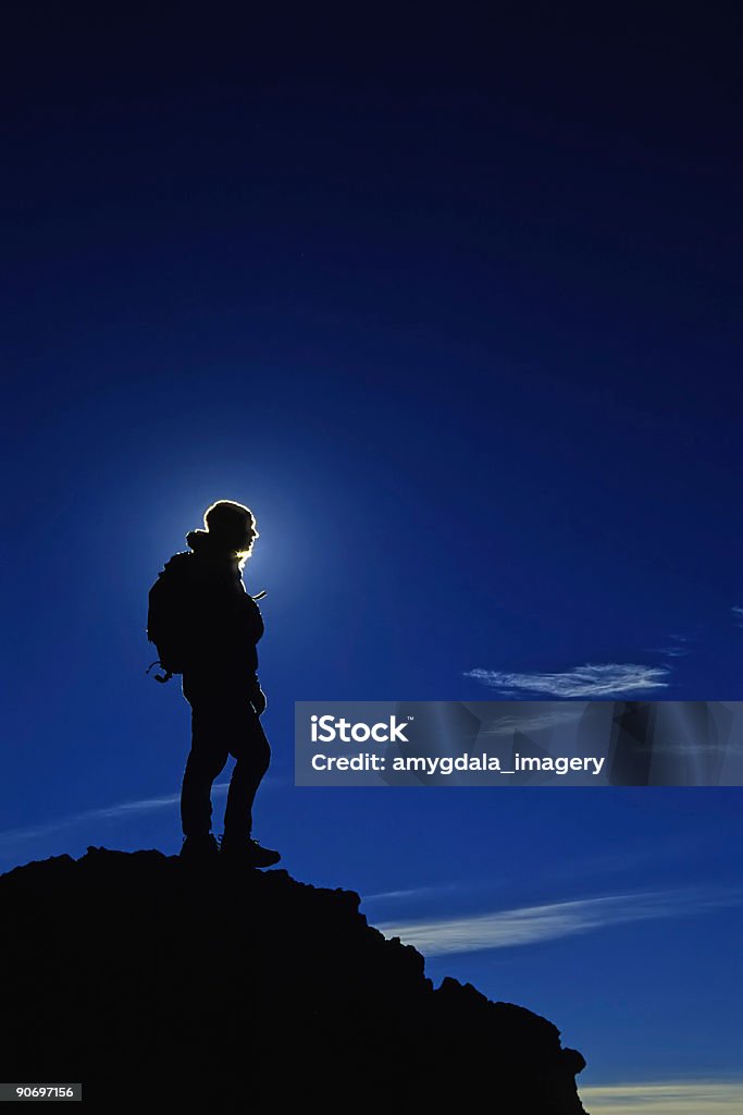 Горные силуэт и голубого неба - Стоковые фото Колорадо роялти-фри