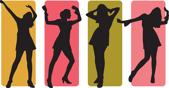 A collection of dancing silhouettes.

You may also like these related files: [url=/file_search.php?action=file&lightboxID=872244]Dance Silhouettes and Illustrations[/url]