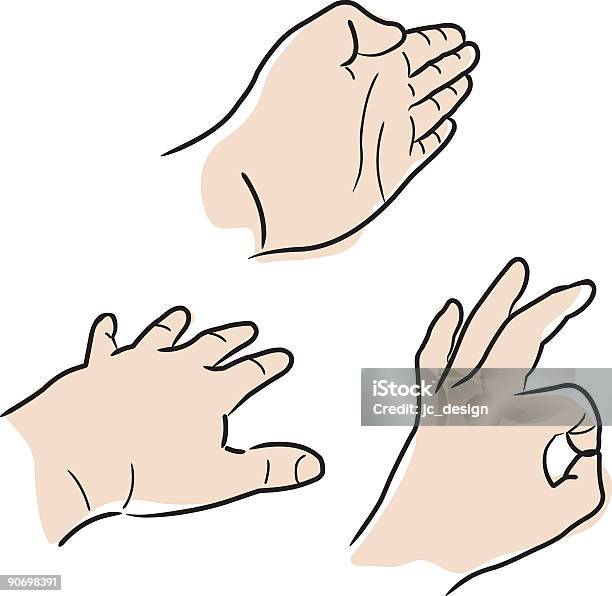 Hand Study Series Stock Illustration - Download Image Now - Positioning, Human Hand, New Life